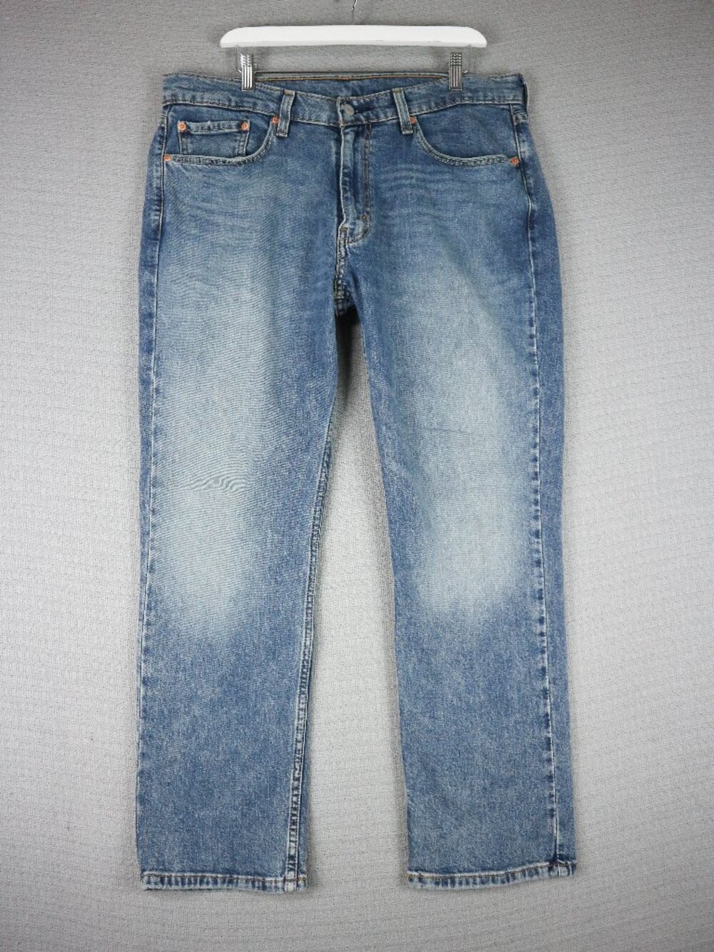 Levi's 514 Straight Fit Light Wash Denim Jeans Mens 36x30